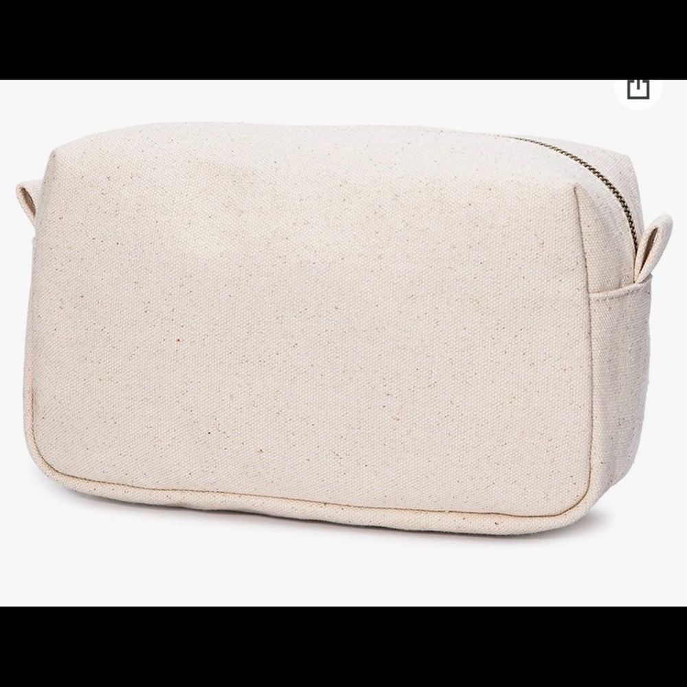 Custom Initial Canvas or black make up bags❤️